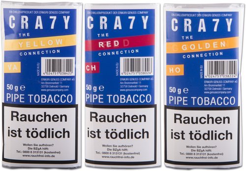 Tabak der Serie Crazy Pfeifentabak