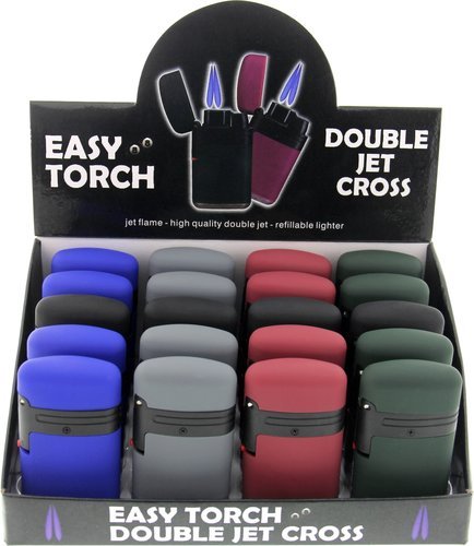 Zigarrenzubehör der Serie Easy Torch Gummi (2-flammig)