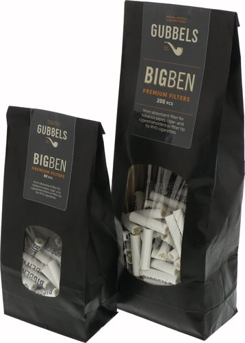 Pfeifenzubehör der Serie Big Ben 9mm Aktivkohlefilter 