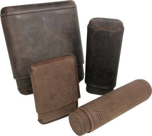 Zigarrenzubehör der Serie Guy Janot cigar case leather