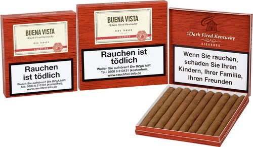 Buena Vista Dark Fired Kentucky Cigarillos Zigarillos der Serie Buena Vista Dark Fired Kentucky Cigarillos