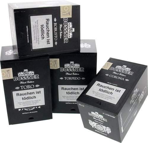 Zigarren der Serie Bossner Black Edition (Nicaragua)