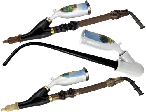 Old German Clay Pipes Porzellanpfeifen Pfeifen der Serie Old German Clay Pipes Porzellanpfeifen