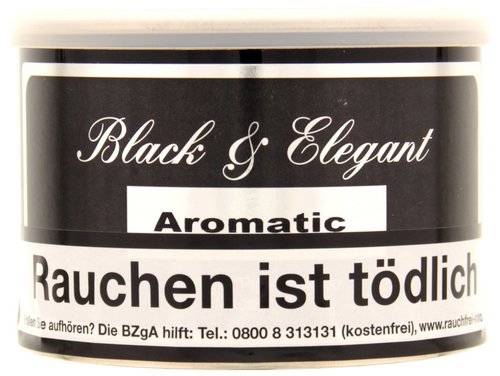 Black & Elegant Pfeifentabak Tabak der Serie Black & Elegant Pfeifentabak