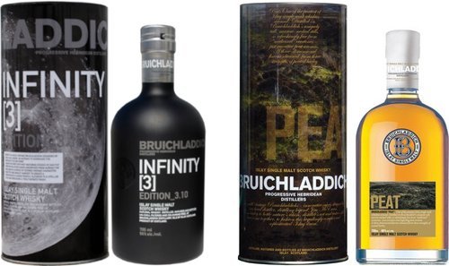 Spirituosen der Serie Bruichladdich 