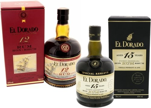 El Dorado Rum Spirituosen der Serie El Dorado Rum