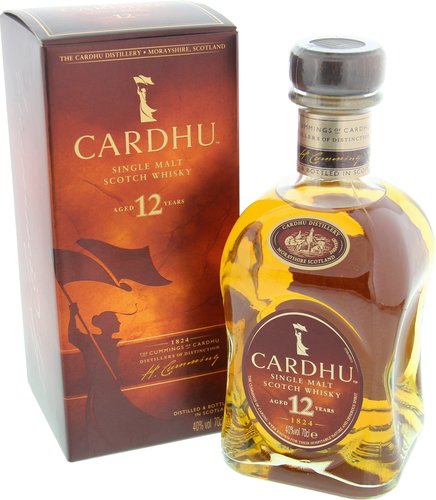 Spirituosen der Serie Cardhu Single Malt Scotch Whisky