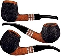 Pfeifen der Serie Vauen Admiral (Rustiziert)