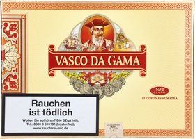 Vasco da Gama &ndash; No. 2 Claro Sumatra (25er Packung)