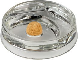 Pfeifenzubehör Aschenbecher  Classic Glas 2 Ablagen rund (520831)
