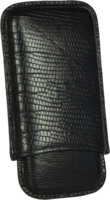 Zigarrenzubehör Etui  Martin Wess 4-5er Eidechse schwarz (lizard) (505) (10302)