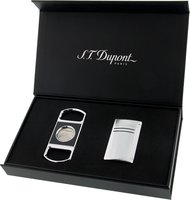 S.T. Dupont Geschenkset Maxijet Chrome Grid & Cigar Cutter (020157NQ319)