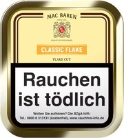 Mac Baren Pipetobacco Classic Flake Cut (ehemals Vanilla Cream) 50g Dose