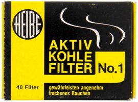 Pfeifenzubehör Pfeifenfilter  Heibe No. 1 (40er Packung)