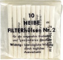 Pfeifenzubehör Pfeifenfilter  Heibe Papierfilter No. 2 (10er Packung)