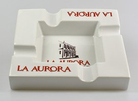 Zigarrenzubehör Aschenbecher  La Aurora Weiß Longfiller (8592)