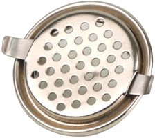 Classic Pfeifendeckel silber zum Aufklemmen 28mm (010378)