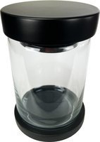 Guy Janot Tabaktopf Glas schwarz (7139)