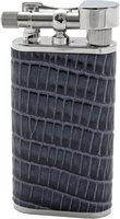 Pfeifenzubehör Pfeifenfeuerzeug  Pearl Rindleder mit Eidechsenprägung grau (PE72980-30) (12783)