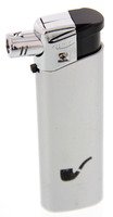 Atomic Pipe Lighther silber schwarz (017498)