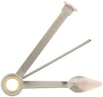 Pfeifenzubehör Pfeifenstopfer  Classic nickel guillochiert 3teilig (490000)