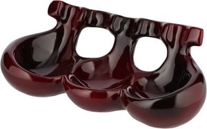 Pfeifenzubehör Pfeifenständer  Classic Ceramic for 3 pipes red shiny (6610123)
