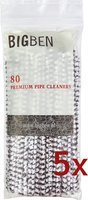 Pfeifenzubehör Pfeifenreiniger  Big Ben SPARPACKUNG - 80er Pack weiß/braun (5 Beutel mit rund 5% Preisvorteil)
