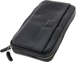 Peter James Cigar Case Leder schwarz