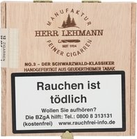 Zigarillos Deutschland  Herr Lehmann No. 3 Sumatra (12er Kiste)