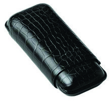 Zigarrenzubehör Etui  Davidoff schwarz Krokodil R-2 (2658)