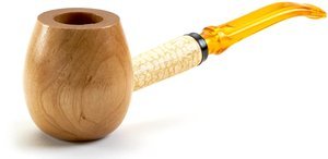 Pfeifen Serienpfeifen  Missouri Meerschaum Apple Diplomat BENT Maple (mit Filter)