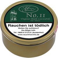 Tabak Pfeifentabak  House of Smoke No. 11 Virginia-Black Cavendish 100g Dose (ehemals Leader´s Pleasure) 74601