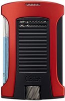 Zigarrenzubehör Feuerzeug  Colibri rot/schwarz (293184)