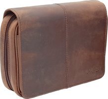 Guy Janot Pfeifentasche 4er braun Buffalo / Canvas (6249)