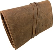 Guy Janot Pfeifentasche 2er braun Buffalo Rolltasche (6260)