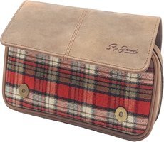 Guy Janot Pfeifentasche 4er braun Buffalo / Scotland red (10049)