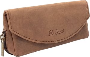 Guy Janot Pfeifentasche 1er braun Buffalo / Scotland green (10114)