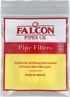 Pfeifenzubehör Pfeifenpflege  Falcon Filter 6mm 10er Beutel (358010)