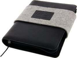 UCE Zigarrenetui 100% Echtleder Wasserbüffel Schwarz Groß