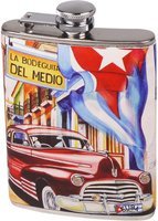 Zigarrenzubehör Merchandise  Classic Flachmann Cuba Design  210 ml (725735)
