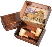 Missouri Meerschaum Pfeifen Geschenksets Mark Twain (Geschenkpackung mit 2 Pfeifen)