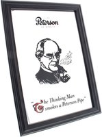 Peterson Pfeifenständer Spiegel - The Thinking Man smokes a Peterson Pipe