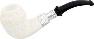 CPW Pipes Freehand Meerschaumpfeifen Bent Bulldog Nr. 42 rustiziert