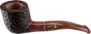 Stefano Santambrogio Pipes Pot Quarterbent rustiziert medium (interne Nr. 168)