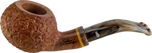 Pfeifen Freehand Pfeifen  Stefano Santambrogio rustiziert natural medium Diplomat (interne Nr. 174)