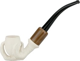 Pfeifen Serienpfeifen  Old German Clay Pipes Kralle Horn-Adapter Bent Ebonit Taper 9mm