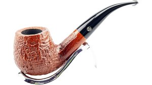 Rattray's Triskele Handmade Extra Triskele Sandblast Bent Pfeife 6586