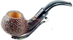 Rattray's Triskele Handmade Extra Triskele Sandblast Bent Sitter Pfeife 6587