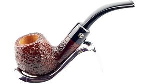 Pfeifen Serienpfeifen  Rattray's Triskele Sandblast Bent Saddle Pfeife 6592