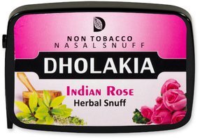 Tabak Schnupftabak  Dholakia Herbal Indian Rose (tabakfrei) 9g